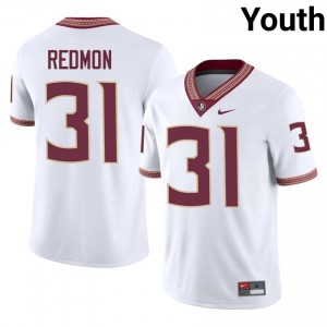 Karon Maycock #31 Florida State Seminoles Jersey | Elite Thread White University Football Youth Stitched 61642901