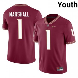 Florida State Malachi Marshall #1 Garnet Jersey | Fresh Embroidery High School Football Youth Apparel 26504787