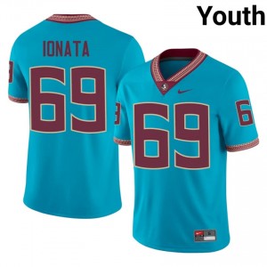 Turquoise Mike Ionata #69 FSU Seminoles Jersey | Youth Player Football Classic Swen 43790313