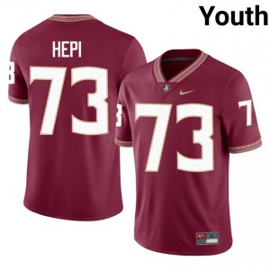 Nikau Hepi #73 Seminoles Jersey | Alumni Garnet Player Football Youth Embroidery 74104294