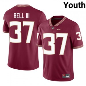 Garnet Tre Bell III #37 FSU Seminoles Jersey | Youth University Football Top-Tier Embroidery 78343219