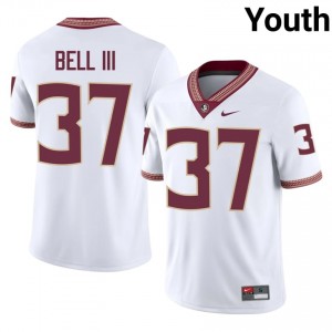 Tre Bell III #37 Seminoles Jersey | Gameday White College Football Youth Stitched 82508907