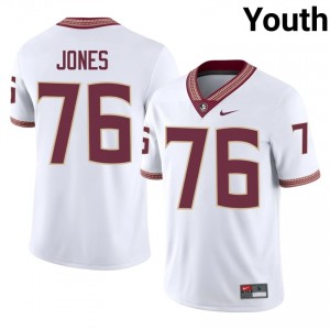 Walter Jones #76 Seminoles Jersey | Alumni White Player Football Youth Stitched 27400877