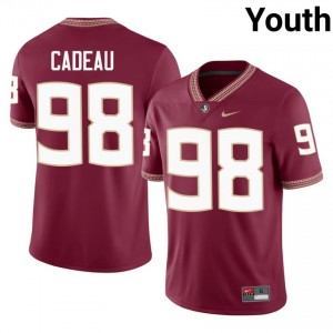 Garnet Wihtlley Cadeau #98 FSU Seminoles Jersey | Youth Player Football Classic Embroidery 74174212