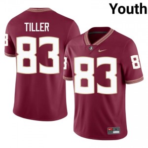 Florida State Xavier Tiller #83 Garnet Jersey | Elite Embroidery Player Football Youth Apparel 53225261